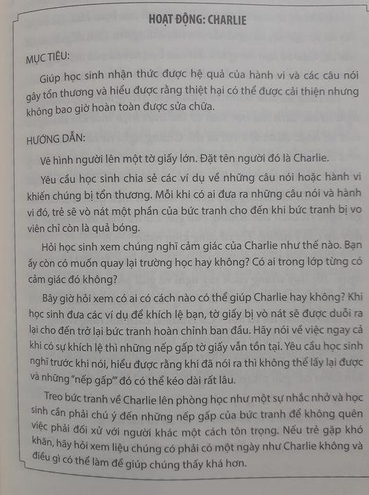 Một "giáo án" của nước ngoài trong sách "Kỷ luật tích cực" của Jane Nelsen..., giáo án chỉ dài chưa tới một trang giấy. Một "giáo án" của nước ngoài trong sách "Kỷ luật tích cực" của Jane Nelsen..., giáo án chỉ dài chưa tới một trang giấy.