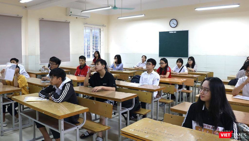 Thí sinh dự thi (ảnh: Minh Thúy)