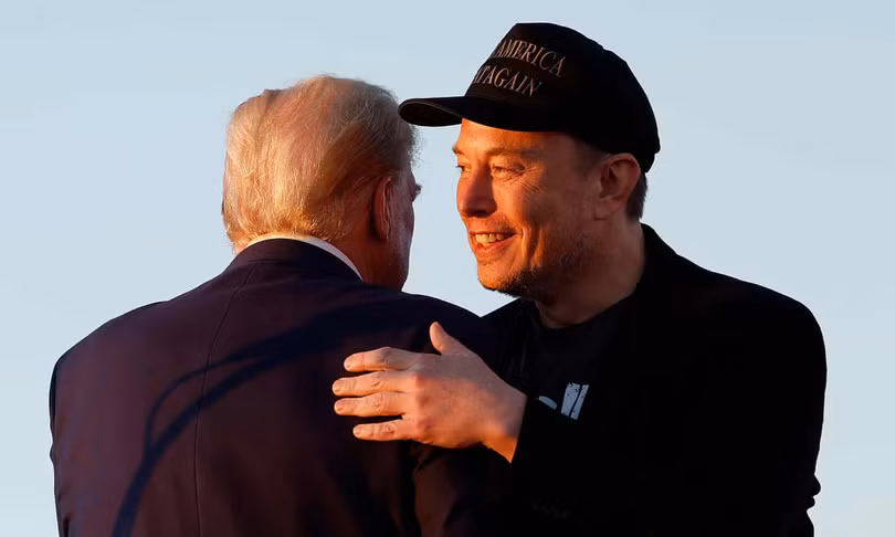Tổng thống Mỹ đắc cử Donald Trump và Elon Musk.