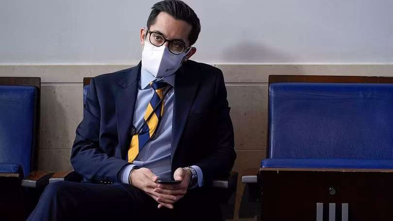 Trợ lý báo chí Nhà Trắng Tj Ducklo. Ảnh: AP.