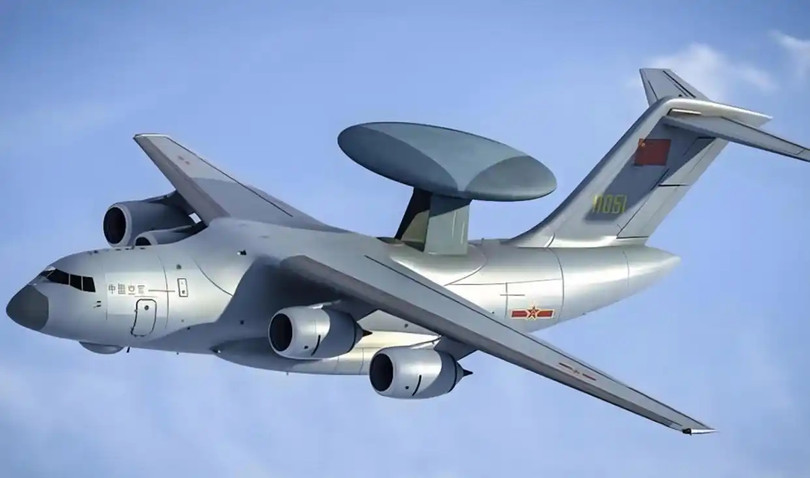 Máy bay cảnh báo sớm chiến lược KJ-3000 được phát triển trên cơ sở máy bay vận tải hạng nặng Y-20B. Ảnh: Toutiao.