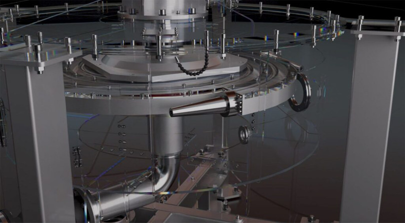 Vòi phun chứa đầy chất lỏng, sau đó được bơm vào bằng bọt khí. Khi giãn nở sẽ phụt ra, tạo thành phản lực quay động cơ. Ảnh NoCamels