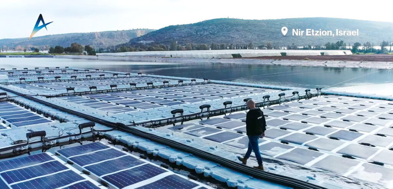 Apollo đã xây dựng trang trại năng lượng mặt trời nổi trên hồ chứa ở miền bắc Israel. Ảnh Nocamels Apollo đã xây dựng trang trại năng lượng mặt trời nổi trên hồ chứa ở miền bắc Israel. Ảnh Nocamels