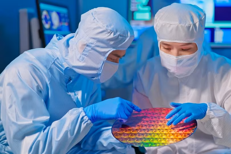 Nhập khẩu chip Trung Quốc sụt giảm nghiêm trọng so với năm 2021. Ảnh SCMP.