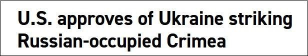 Trang Politico viết: Mỹ ủng hộ việc Ukraine tấn công Nga ở Crimea.