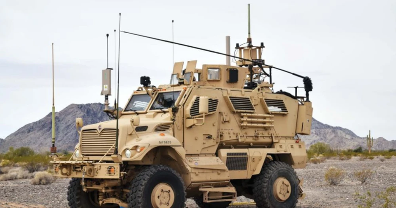 Xe tác chiến điện tử của Mỹ chủ yếu được sử dụng để gây nhiễu các quả bom của du kích cài ven đường (Ảnh: QQ).