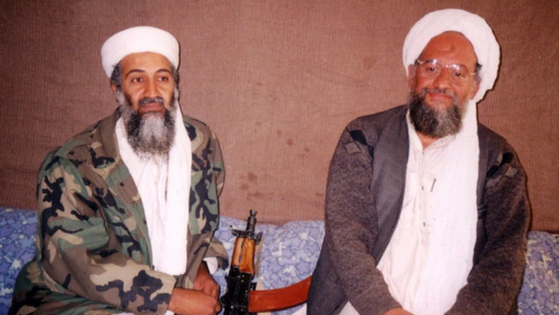 Osama bin Laden (trái) và al-Zawahiri (Ảnh: QQ).