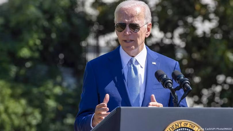 Ông Biden: "Đạo luật Chip sẽ giúp Hoa Kỳ chiến thắng trong cuộc đua kinh tế trong thế kỷ 21" (Ảnh: UPI).