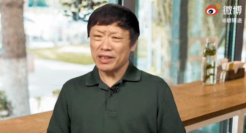 Ông Hồ Tích Tiến cảnh báo về nguy cơ xảy ra xung đột do vụ lính Đài Loan bắn vào máy bay không người lái Đại lục gây nên (Ảnh: Sina).