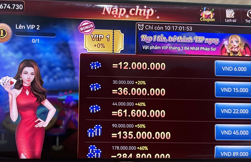 Hình thức nạp tiền trên game bài Tỉ phú Poker... Hình thức nạp tiền trên game bài Tỉ phú Poker...