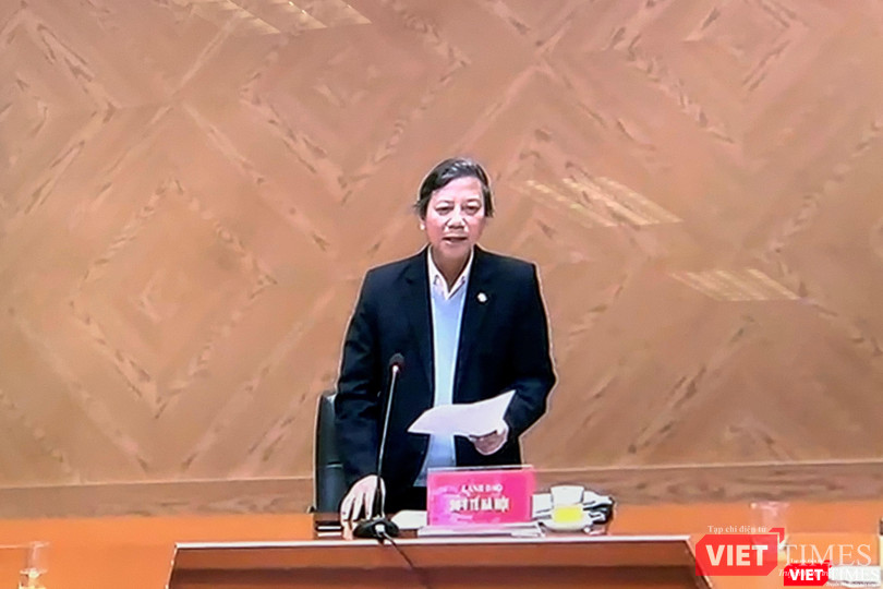 Đại diện Sở Y tế Hà Nội ở điểm cầu Thủ đô