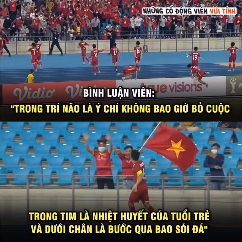 Một kỷ niệm đẹp của tuổi thanh xuân (Ảnh: Những cổ động viên vui tính).