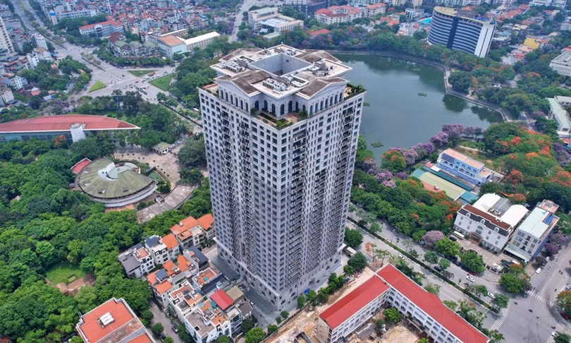 Dự án “dát vàng” của Tân Hoàng Minh đã đổi tên thành Hanoi Signature. Ảnh: Lệ Chi