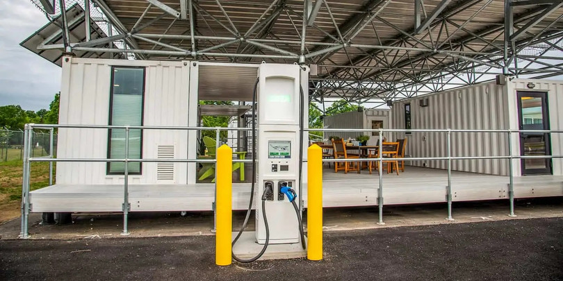 Trạm sạc BETA ALIA-250 Ảnh: BETA Technologies