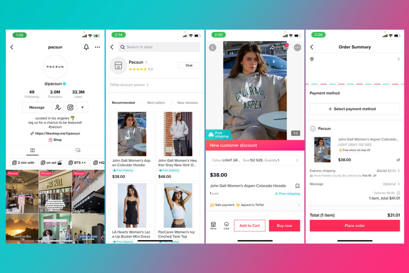 Mua sắm trực tiếp trên TikTok Shop. Ảnh Ad Age