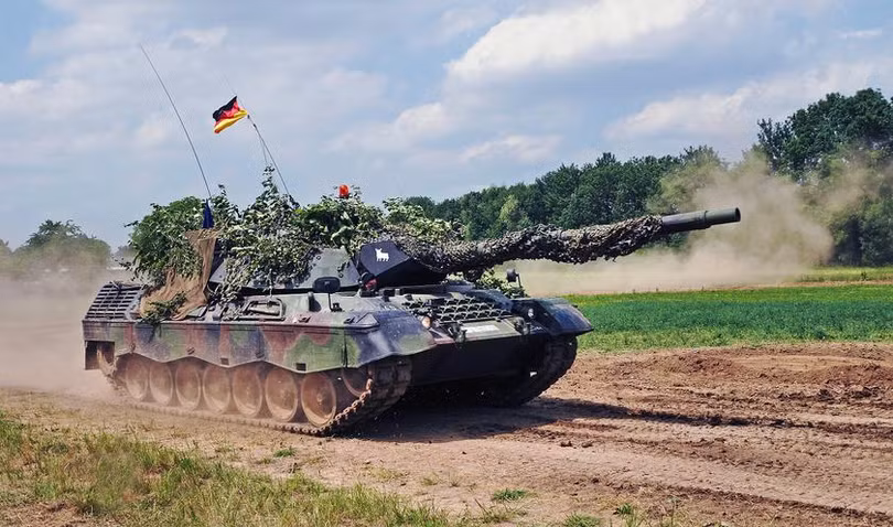 Xe tăng Leopard 1A5 của Đức. Ảnh Military Ukraine