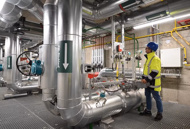 Nhà máy sưởi ấm địa nhiệt ở Munich là một trong những nhà máy lớn nhất của mô hình cung cấp năng lượng này ở châu Âu. Ảnh Tech Xplore.