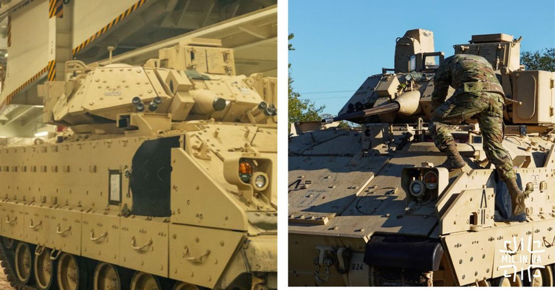 Xe chiến đấu bộ binh M2 Bradley và M2A3 của "Ukraine". Ảnh Military Ukraine.