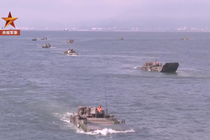 PLA liên tiếp tổ chức tập trận đe dọa Đài Loan (Ảnh: CCTV). PLA liên tiếp tổ chức tập trận đe dọa Đài Loan (Ảnh: CCTV).