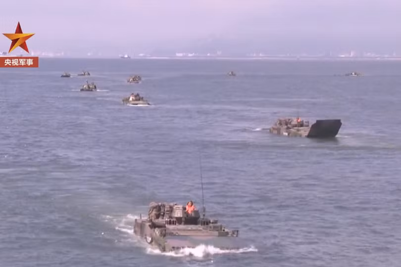 PLA liên tiếp tổ chức tập trận đe dọa Đài Loan (Ảnh: CCTV).
