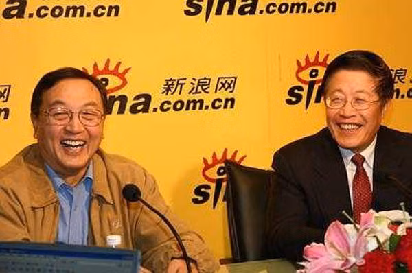 Hai người đứng đầu Thái Sơn Hội Liễu Truyền Chí (trái) và Đoàn Vĩnh Cơ (Ảnh: Sina).