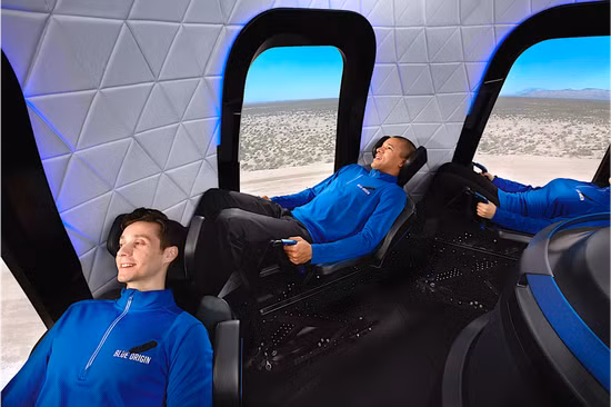 Hình ảnh quảng cáo "Hành trình không gian" của Blue Origin