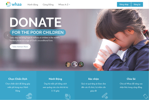 Làm từ thiện thời công nghệ với Whaa.life ảnh 1