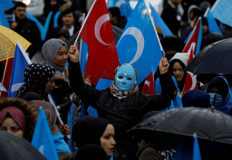 Những người ủng hộ Phong trào Hồi giáo Đông Turkistan tại Thổ Nhĩ Kỳ (Ảnh: Dwnews). Những người ủng hộ Phong trào Hồi giáo Đông Turkistan tại Thổ Nhĩ Kỳ (Ảnh: Dwnews).