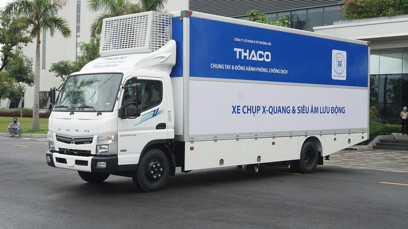 Xe chuyên dụng được sản xuất trên cơ sở xe tải Mitsubishi Fuso Canter TF8.5L nguyên bản