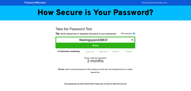 Đây là cách kiểm tra độ mạnh mật khẩu và mẹo tạo mật khẩu siêu cấp - Ảnh 1.