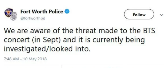 Chính quyền Texas phản ứng thế nào với lời đe dọa đến mạng sống của Jimin BTS ảnh 3