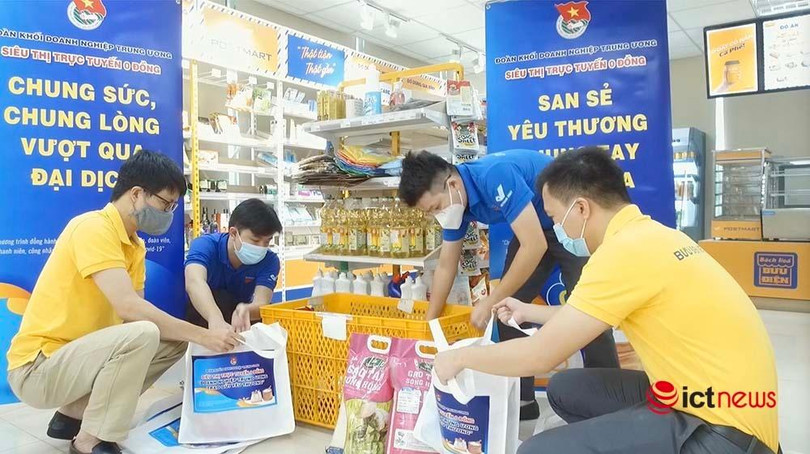 Chương trình “Siêu thị trực tuyến 0 đồng" được triển khai từ tháng 10. Chương trình “Siêu thị trực tuyến 0 đồng" được triển khai từ tháng 10.