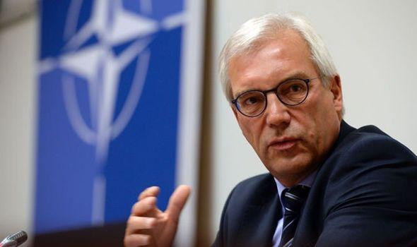 Thứ trưởng Ngoại giao Nga Alexander Grushko mạnh mẽ chỉ trích động thái của Mỹ đưa thêm quân tới châu Âu (Ảnh: Daily Mail). Thứ trưởng Ngoại giao Nga Alexander Grushko mạnh mẽ chỉ trích động thái của Mỹ đưa thêm quân tới châu Âu (Ảnh: Daily Mail).