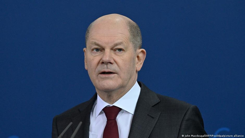 Thủ tướng Đức Olaf Scholz tuyên bố đã yêu cầu dừng xem xét phê duyệt dự án Nord Stream 2 (Ảnh: Deutsche Welle). Thủ tướng Đức Olaf Scholz tuyên bố đã yêu cầu dừng xem xét phê duyệt dự án Nord Stream 2 (Ảnh: Deutsche Welle).