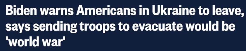 Đài NBC đưa tin về ông Biden cảnh báo công dân Mỹ rời khỏi Ukraine.