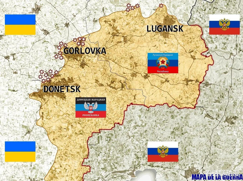 Khu vực hai nước cộng hòa Lugansk và Donetsk tự xưng nằm ở miền đông Ukraine trở thành vùng đệm giữa Ukraine và Nga (Ảnh: Cunman). Khu vực hai nước cộng hòa Lugansk và Donetsk tự xưng nằm ở miền đông Ukraine trở thành vùng đệm giữa Ukraine và Nga (Ảnh: Cunman).