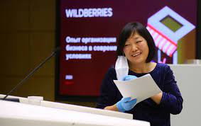 Bà Tatyana Bakalchuk, Tổng giám đốc của công ty chuyển phát nhanh và thương mại điện tử lớn nhất nước Nga Wildberry (Ảnh: Sohu).