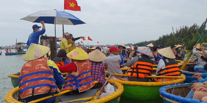 Du khách Trung Quốc ở Hội An, ngày 20/1/2023 (Ảnh: Lan Phương).