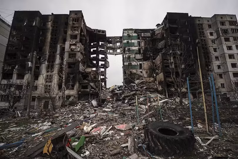Ukraine đã và đang bị chiến tranh tàn phá nặng nề (Ảnh: QQ).