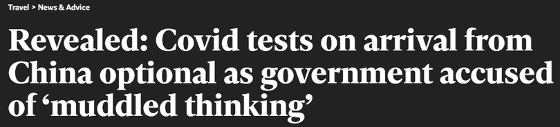 Truyền thông Anh đưa tin về biện pháp phòng dịch đối với người đến từ Trung Quốc (Ảnh: Guancha). Truyền thông Anh đưa tin về biện pháp phòng dịch đối với người đến từ Trung Quốc (Ảnh: Guancha).