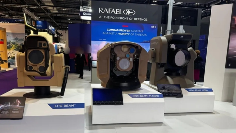 Ba hệ thống Iron Beam với ba cấp độ khác nhau (từ trái qua): Lite Beam, Iron Beam M và Iron Beam 450. Ảnh: Wforum. 