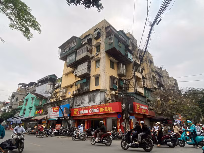 Khu tập thể cũ Thành Công. Ảnh: Lệ Chi