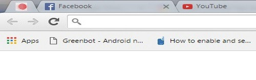 Thẻ trình duyệt sau khi thu gọn.