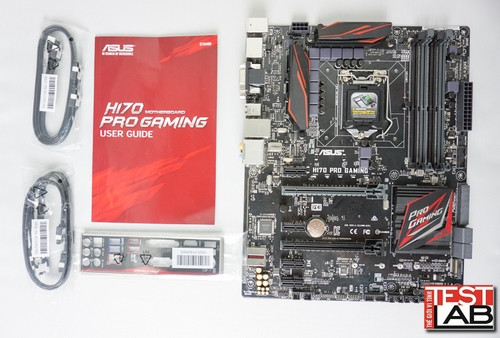 Trọn bộ phụ kiện đi kèm bo mạch chủ Asus H170 Pro Gaming.