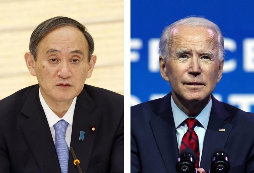 Thủ tướng Nhật Yoshihide Suga sẽ thăm Mỹ từ 8 đến 11/4 và hội đàm với Tổng thống Joe Biden (Ảnh: Sina).