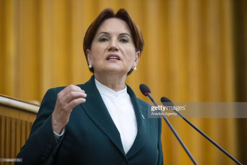 Bà Meral Aksener, thủ lĩnh đảng IYI đối lập, người bị Sứ quán Trung Quốc chỉ trích trong bản tweet (Ảnh: Getty).