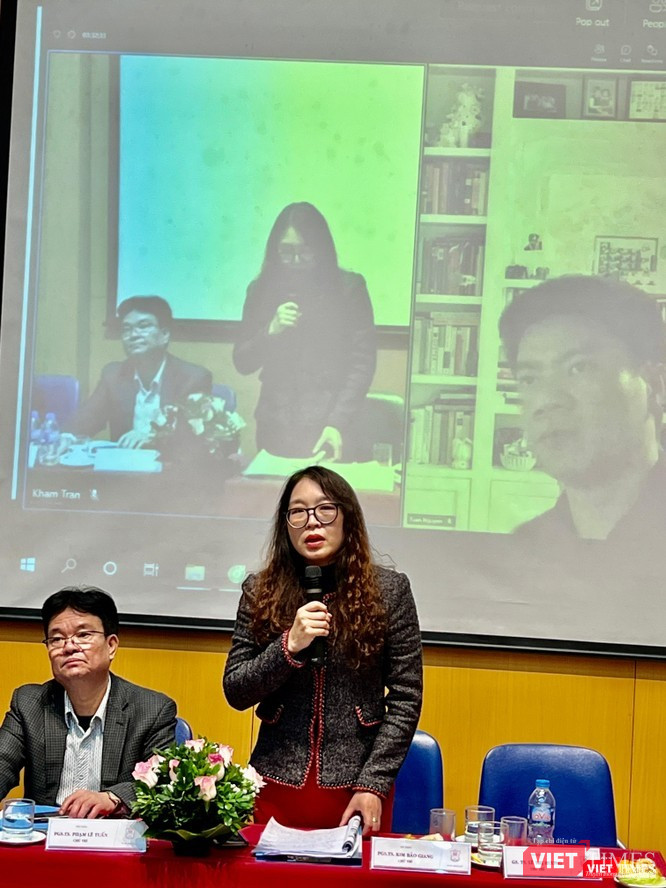 PGS.TS. Kim Bảo Giang trong buổi công bố kết quả nghiên cứu dự án “Tăng cường ứng phó với sa sút trí tuệ ở Việt Nam: Thiết lập hệ thống bằng chứng để xây dựng Kế hoạch Quốc gia Phòng chống sa sút trí tuệ ở Việt Nam” PGS.TS. Kim Bảo Giang trong buổi công bố kết quả nghiên cứu dự án “Tăng cường ứng phó với sa sút trí tuệ ở Việt Nam: Thiết lập hệ thống bằng chứng để xây dựng Kế hoạch Quốc gia Phòng chống sa sút trí tuệ ở Việt Nam”