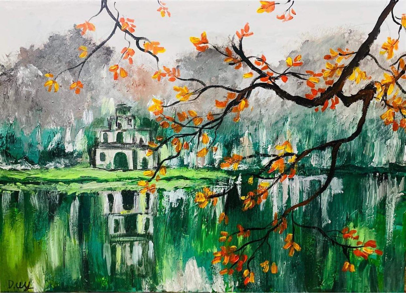 Hai hoạ phẩm của bé Vũ Đỗ Tuấn Duy