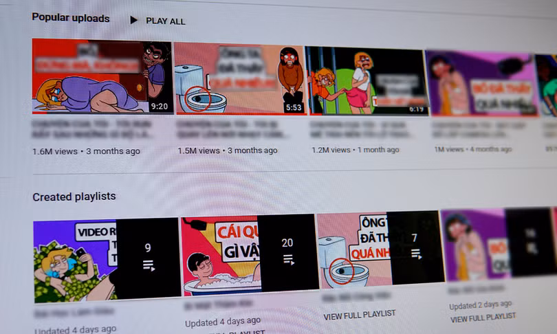 Nội dung 'người lớn' ẩn trong video hoạt hình trên YouTube