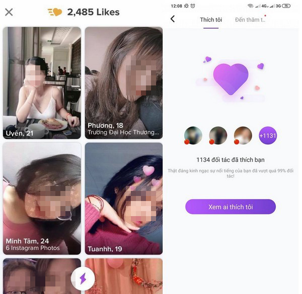 Các ứng dụng hẹn hò cho phép nam nữ kết đôi không giới hạn với người khác, miễn là người dùng có đủ thời gian và nạp tiền lên VIP.